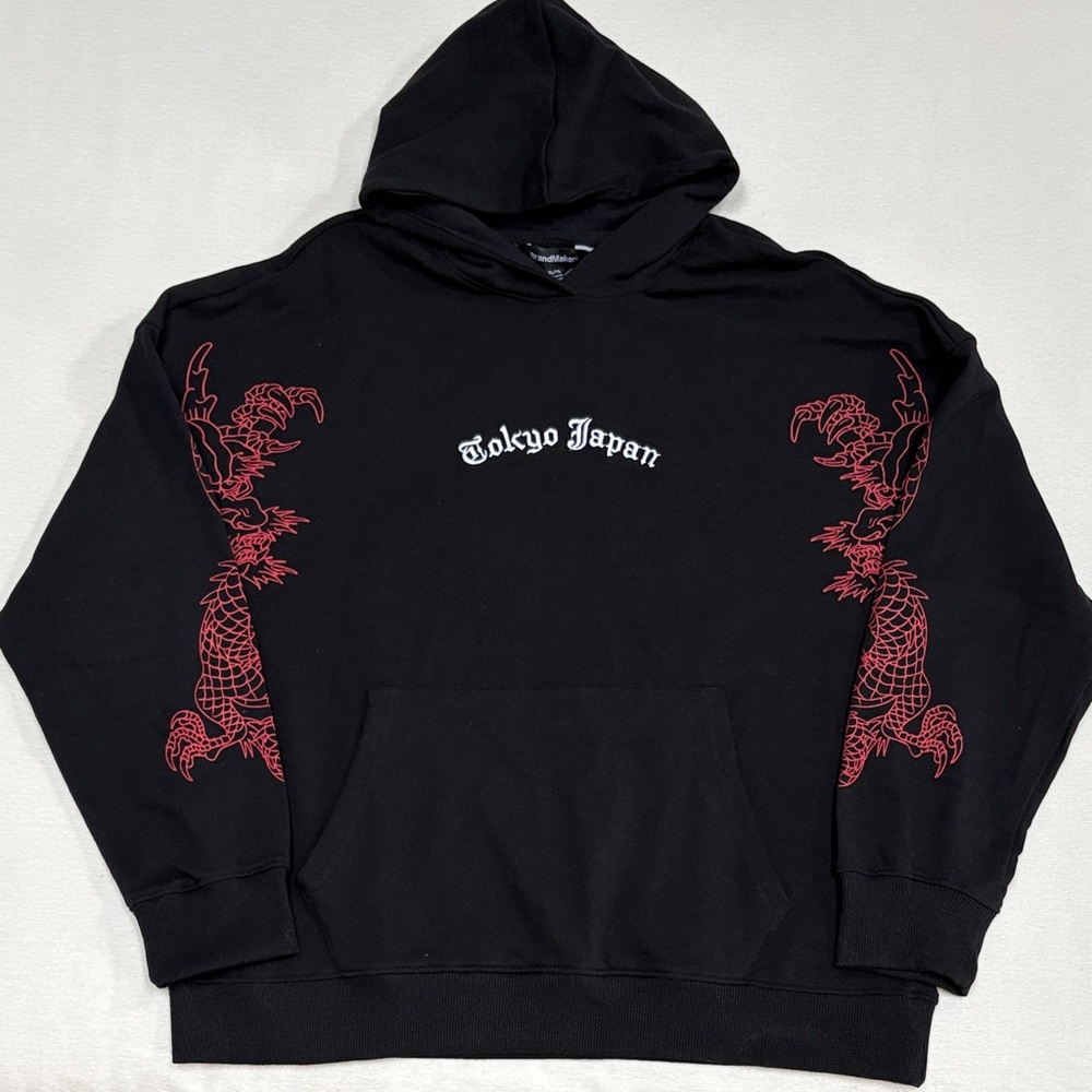 Tokyo Japan Dragon graphic hoodie- The Land of Rising Sun 3D print- Embroidery